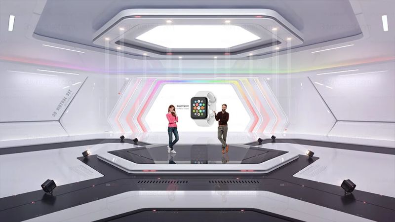 Virtual Set Tutorial 3d Virtual Set - Amazing Colorful Illustration - 8K